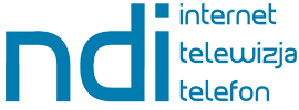 NDI  Internet Tychy, Telewizja, Telefon, Szybcy i światłowodowi. Logo